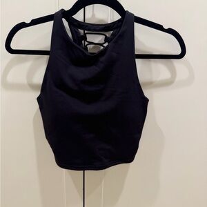 ALO Yoga Movement Crop Top Sports Bra Corset Lace Up Back Small